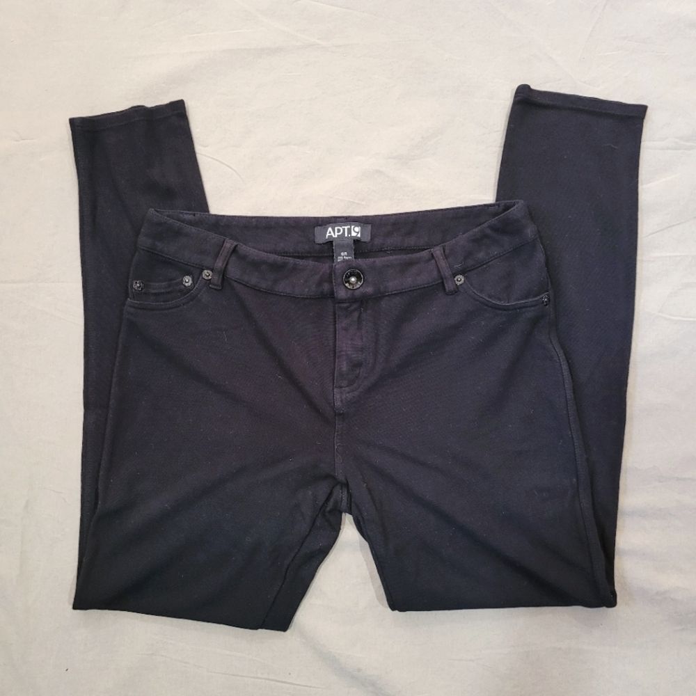 APT.9 size 6R black stretchy skinny pants